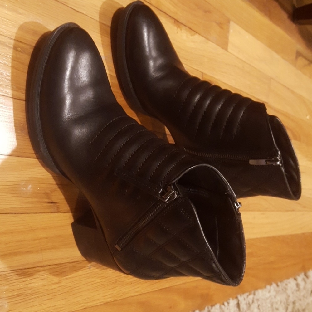 Leather booties
